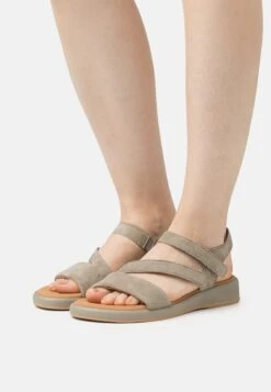 Gabor Comfort Sandalen Met Plateauzool - Schilf