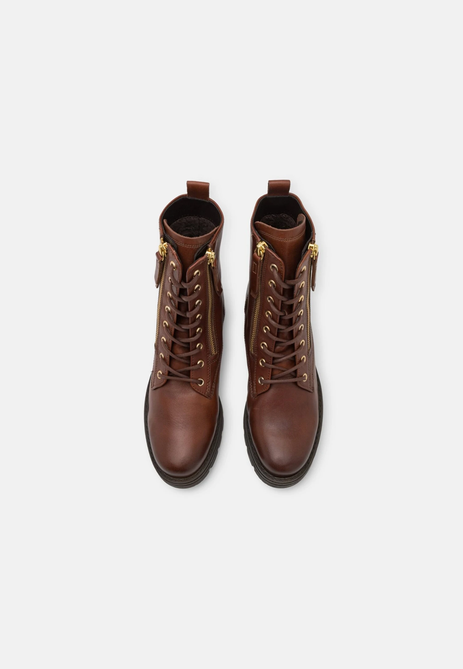 Gabor Comfort Enkellaarsjes Met Plateauzool - Sattel/Gold 8 Gabor Comfort Enkellaarsjes Met Plateauzool - Sattel/Gold - Afbeelding 6