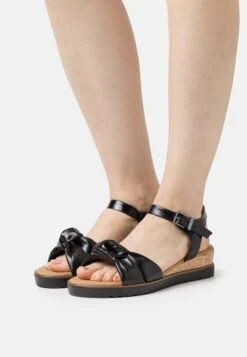 Gabor Comfort Sandalen Met Sleehak - Schwarz
