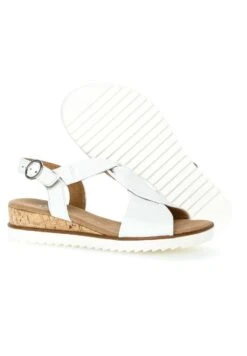 Gabor Comfort Sandalen Met Sleehak - Weiss Kork/Offwhi -Gabor 5e9b738449ac42abb39b38ccb593fc5f