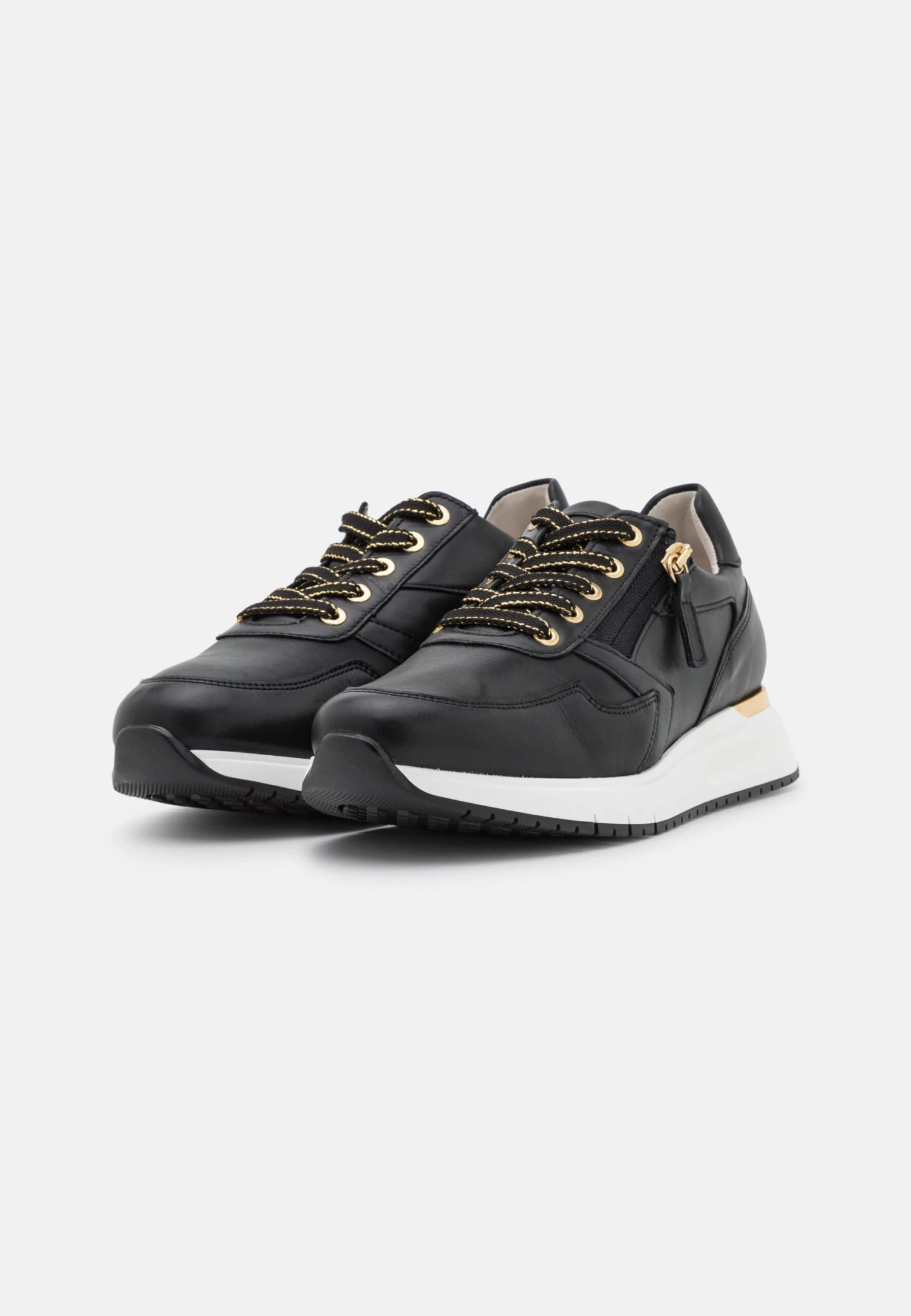Gabor Comfort Sneakers Laag - Schwarz/Gold 5 Gabor Comfort Sneakers Laag - Schwarz/Gold - Afbeelding 3