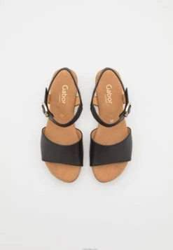 Gabor Comfort 22.071 - Clogs - Schwarz/Gold -Gabor 6c6ccb8238594b8db93dda35a5fa4a93