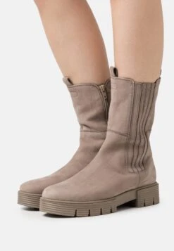 Gabor Comfort Enkellaarsjes Met Plateauzool - Fango