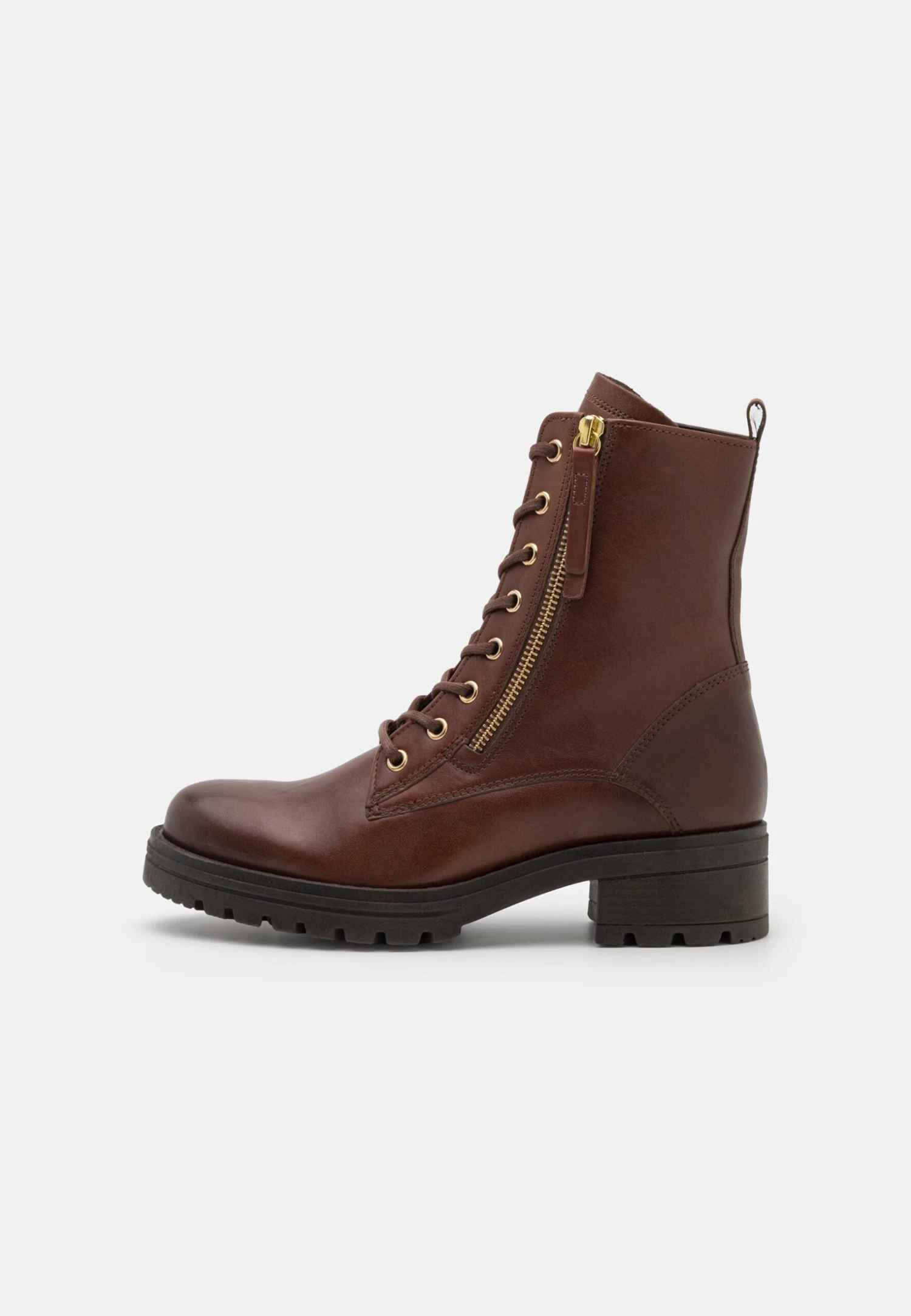 Gabor Comfort Enkellaarsjes Met Plateauzool - Sattel/Gold 4 Gabor Comfort Enkellaarsjes Met Plateauzool - Sattel/Gold - Afbeelding 2