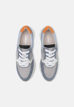 Gabor Comfort Sneakers Laag - Grau/Cielo/Orange -Gabor 9b4794bda8314e7bbb75933c18c2d3c9