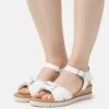 Gabor Comfort Sandalen Met Sleehak - Weiß -Gabor 9e739b353d7041da9e9d2517c7901342