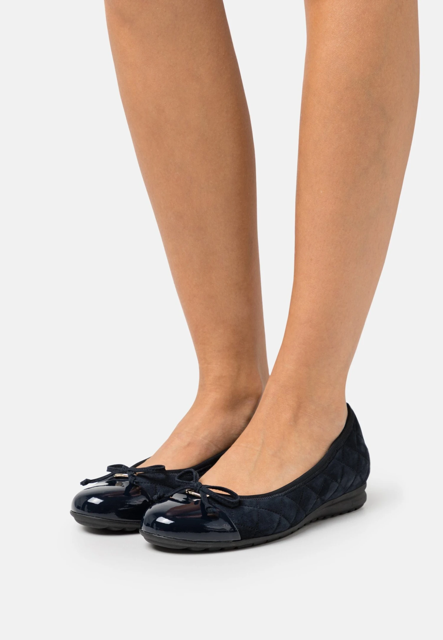 Gabor Comfort Ballerina'S - Dark Blue/Gold 3 Gabor Comfort Ballerina'S - Dark Blue/Gold