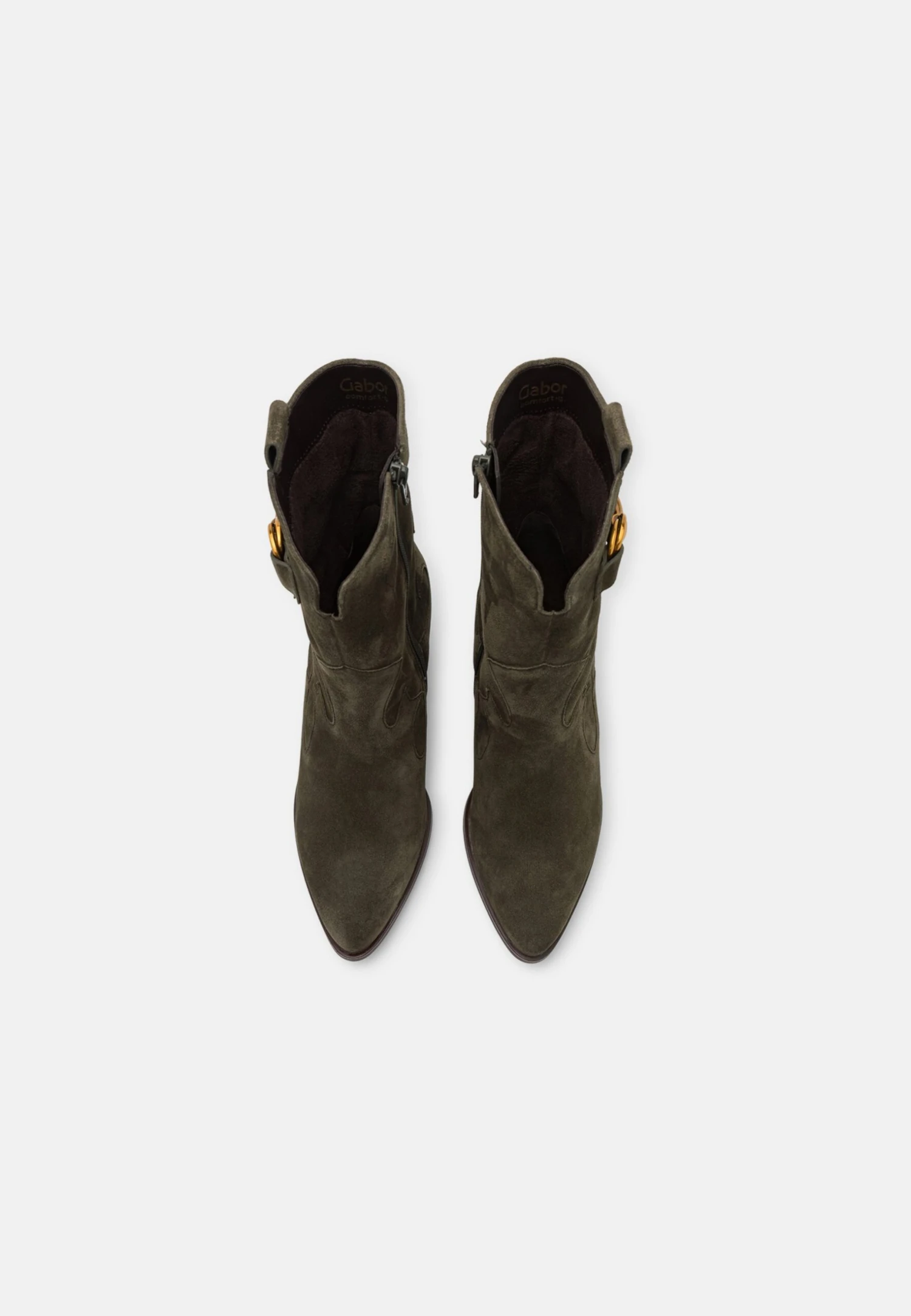 Gabor Comfort Cowboy-/Bikerlaarsjes - Bosco/Dark Gold 8 Gabor Comfort Cowboy-/Bikerlaarsjes - Bosco/Dark Gold - Afbeelding 6