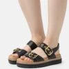 Gabor Comfort Sandalen Met Plateauzool - Schwarz/Gold 1 Gabor Comfort Sandalen Met Plateauzool - Schwarz/Gold -Gabor bf8356c3894e4ac88513c90e28f22467