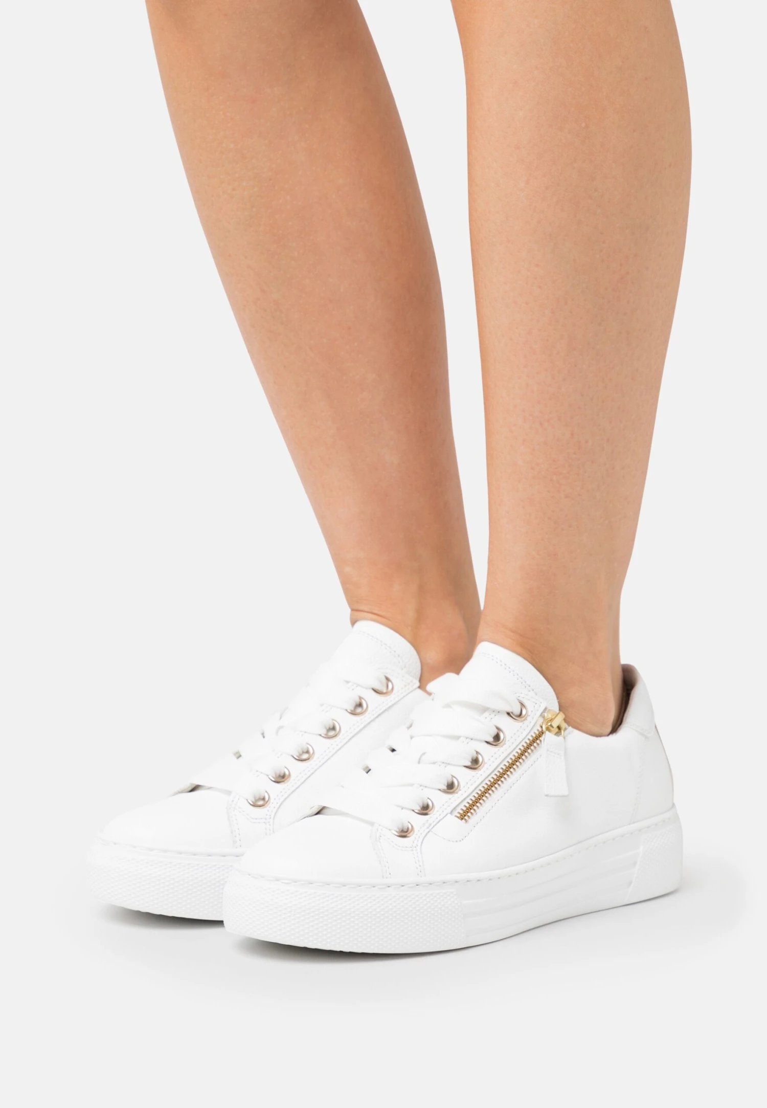 Gabor Comfort Sneakers Laag - Weiss/Platino/Gold 3 Gabor Comfort Sneakers Laag - Weiss/Platino/Gold