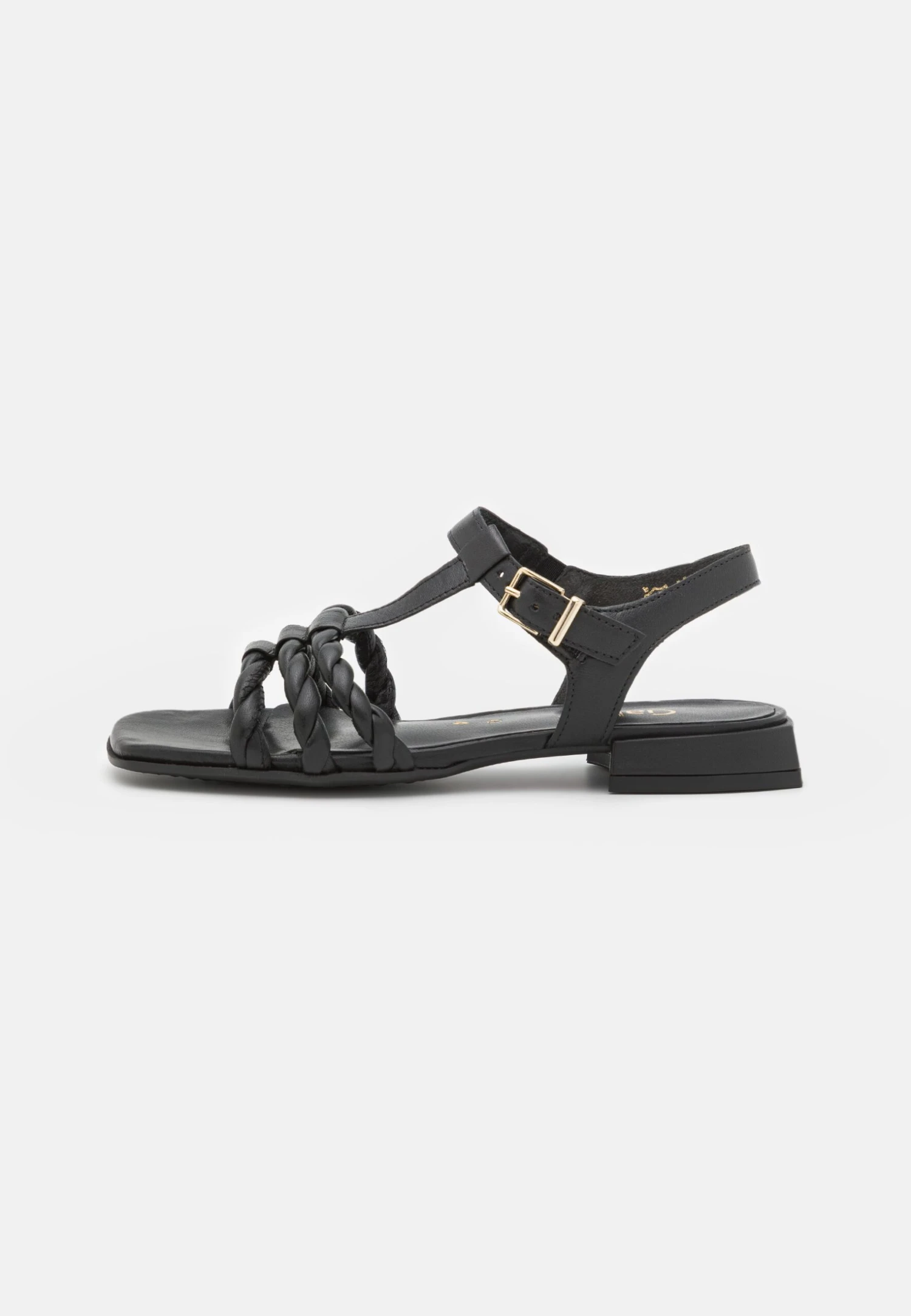 Gabor Comfort Sandalen - Schwarz/Gold 3 Gabor Comfort Sandalen - Schwarz/Gold - Afbeelding 2